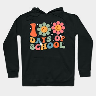 100th Day Of School Teacher Retro Kids 100 Days of School Hoodie